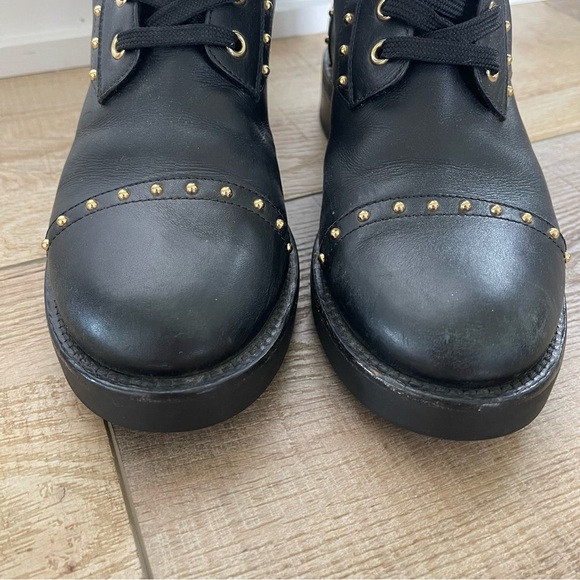 Louis Vuitton 38 1/2 M Combat Leather Boots with dust bag - Picture 4 of 12